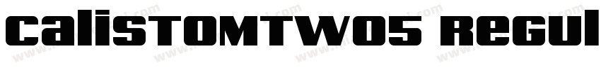 CalistoMTW05 Regular字体转换